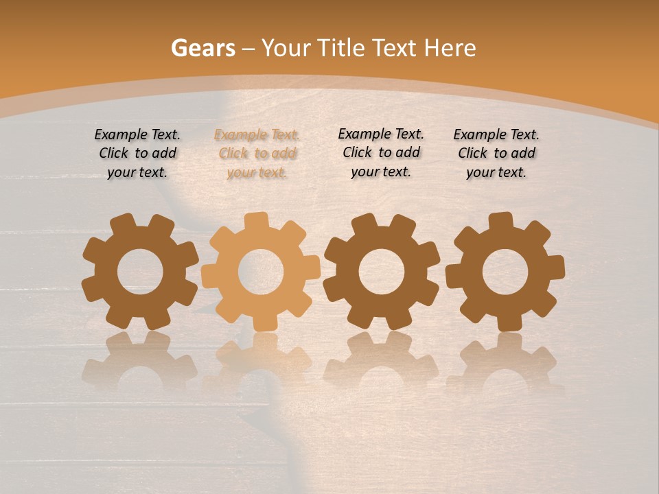 Board Slice Brown PowerPoint Template