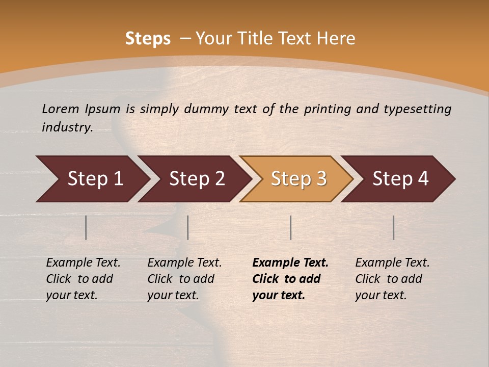 Board Slice Brown PowerPoint Template