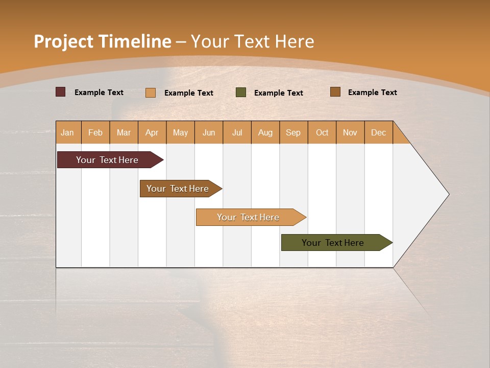 Board Slice Brown PowerPoint Template