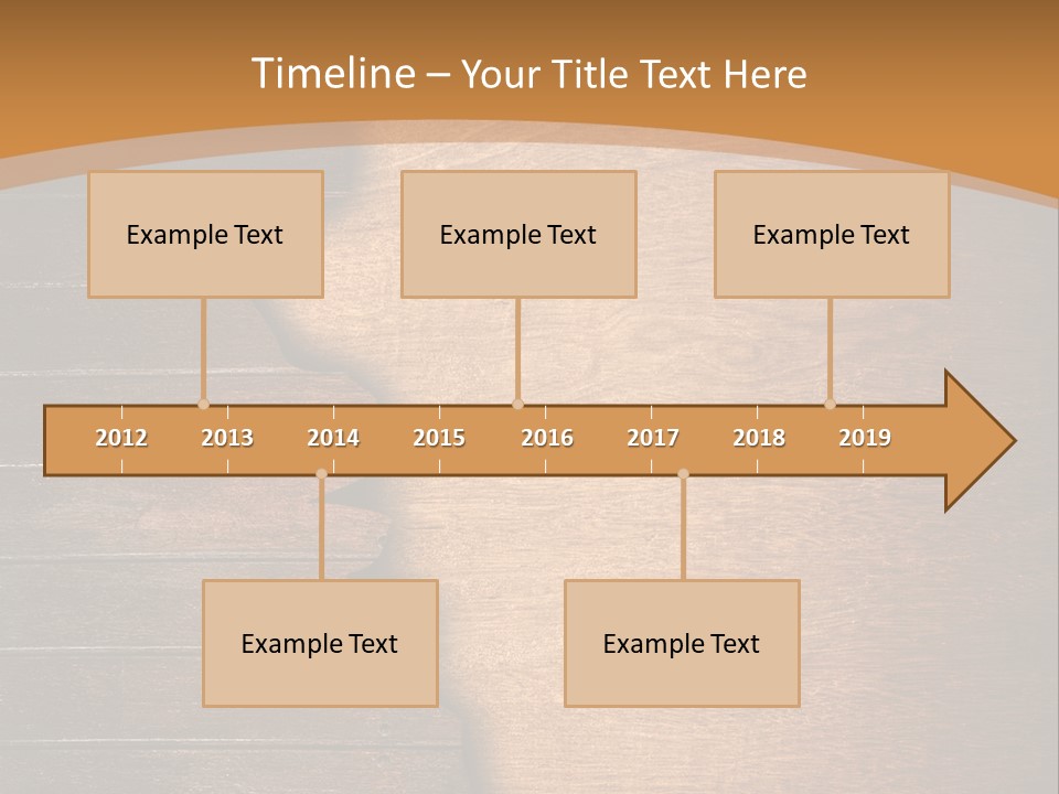 Board Slice Brown PowerPoint Template