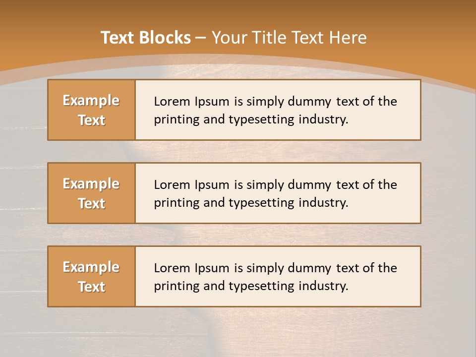 Board Slice Brown PowerPoint Template