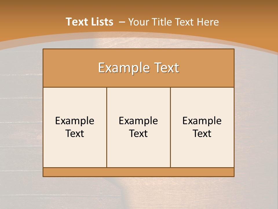 Board Slice Brown PowerPoint Template