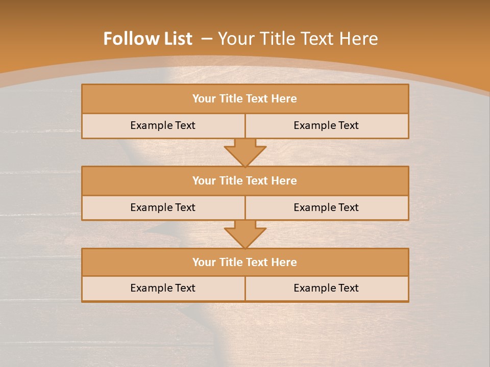 Board Slice Brown PowerPoint Template