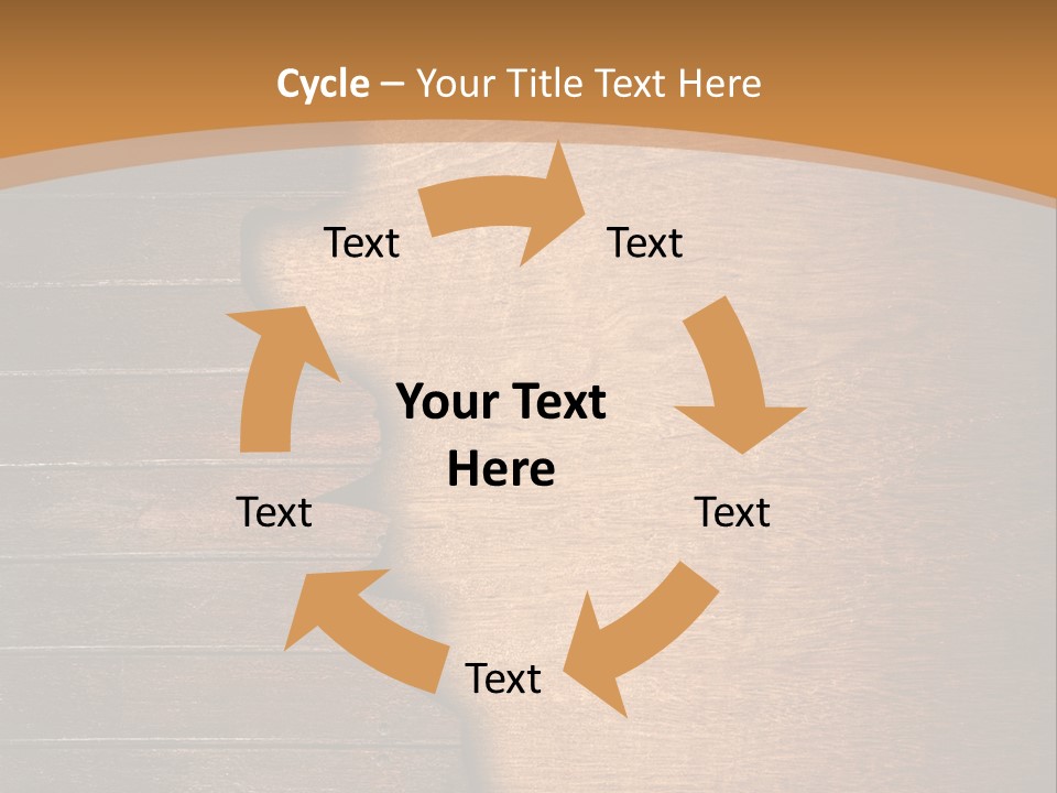 Board Slice Brown PowerPoint Template