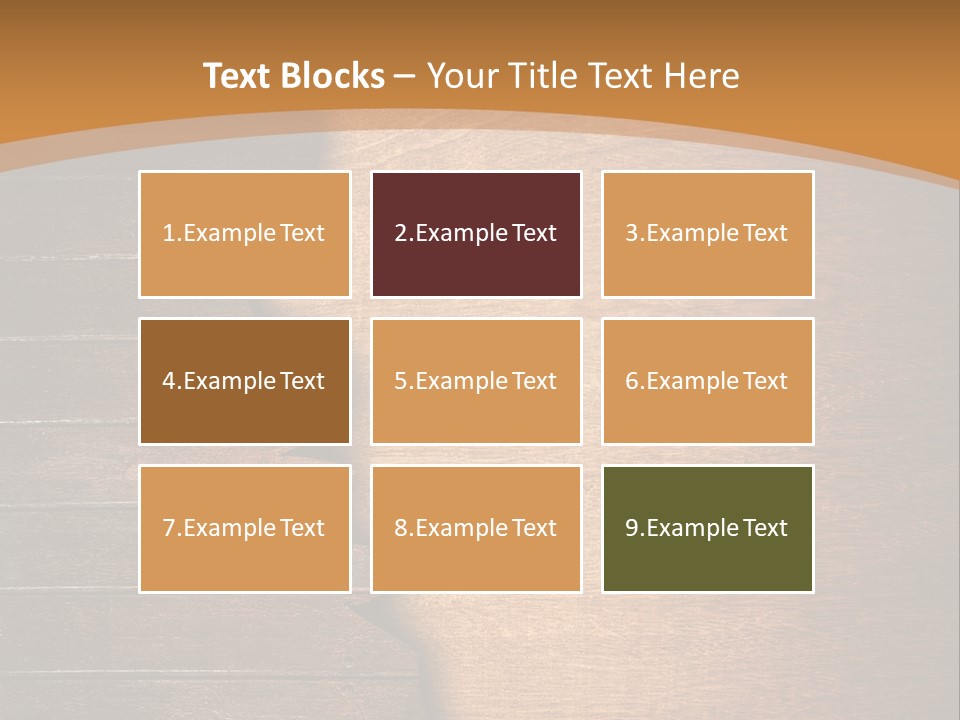 Board Slice Brown PowerPoint Template