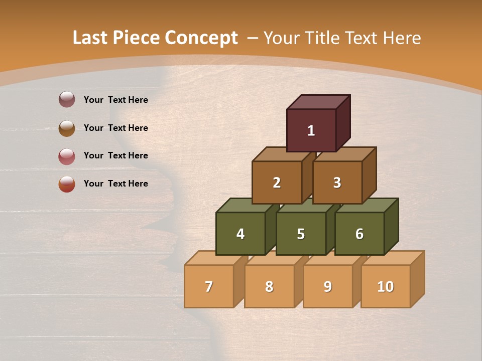 Board Slice Brown PowerPoint Template