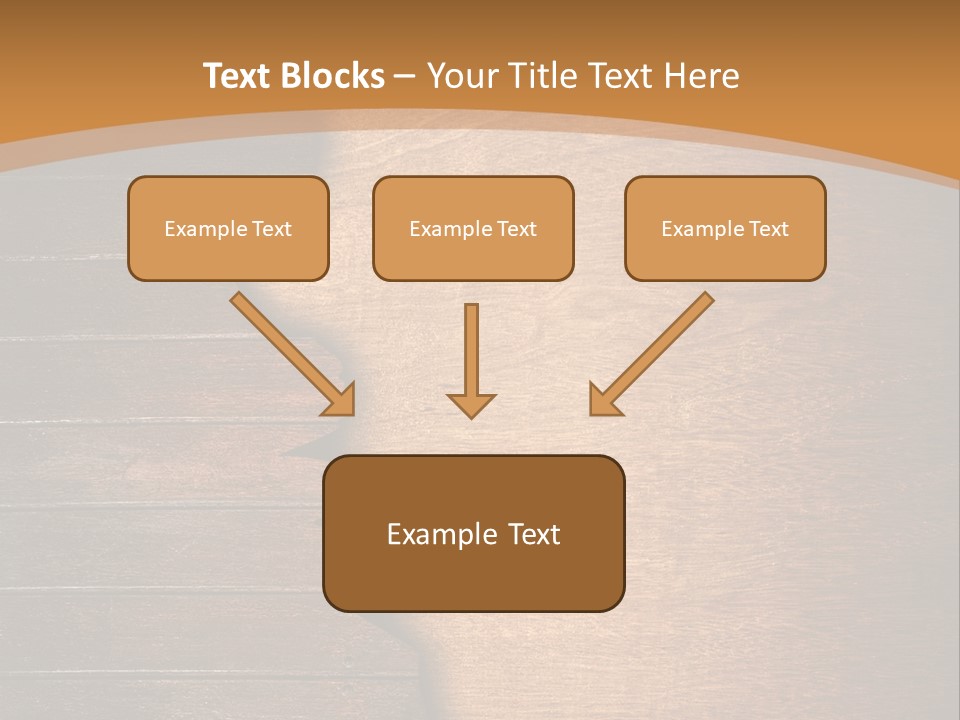 Board Slice Brown PowerPoint Template