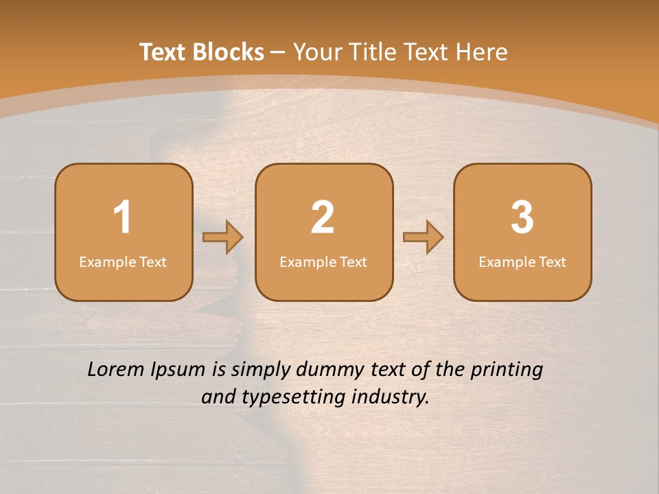 Board Slice Brown PowerPoint Template