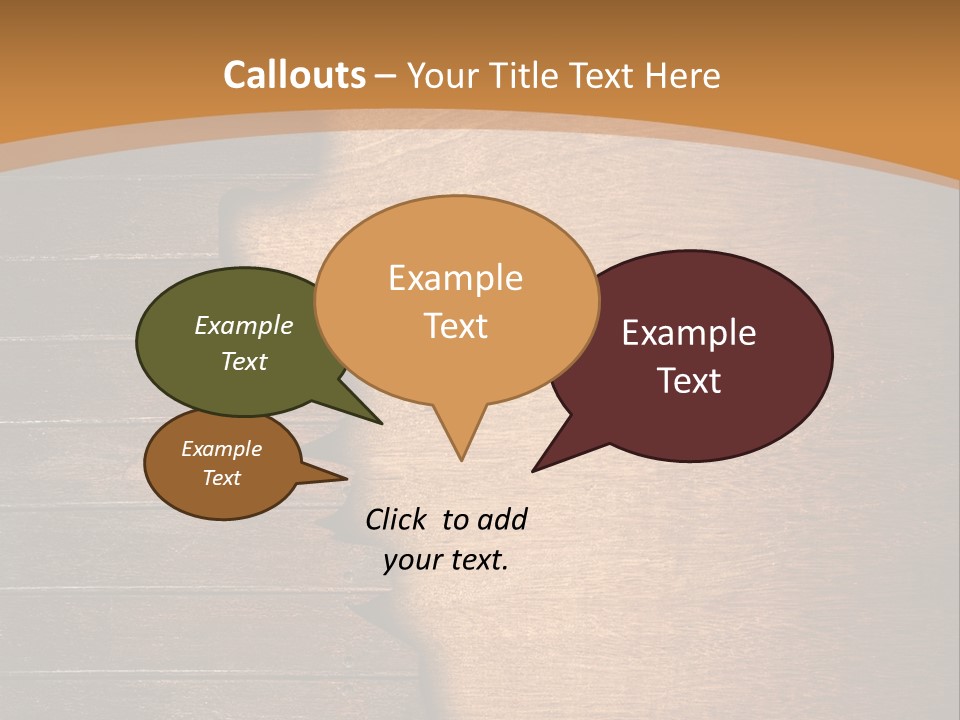 Board Slice Brown PowerPoint Template