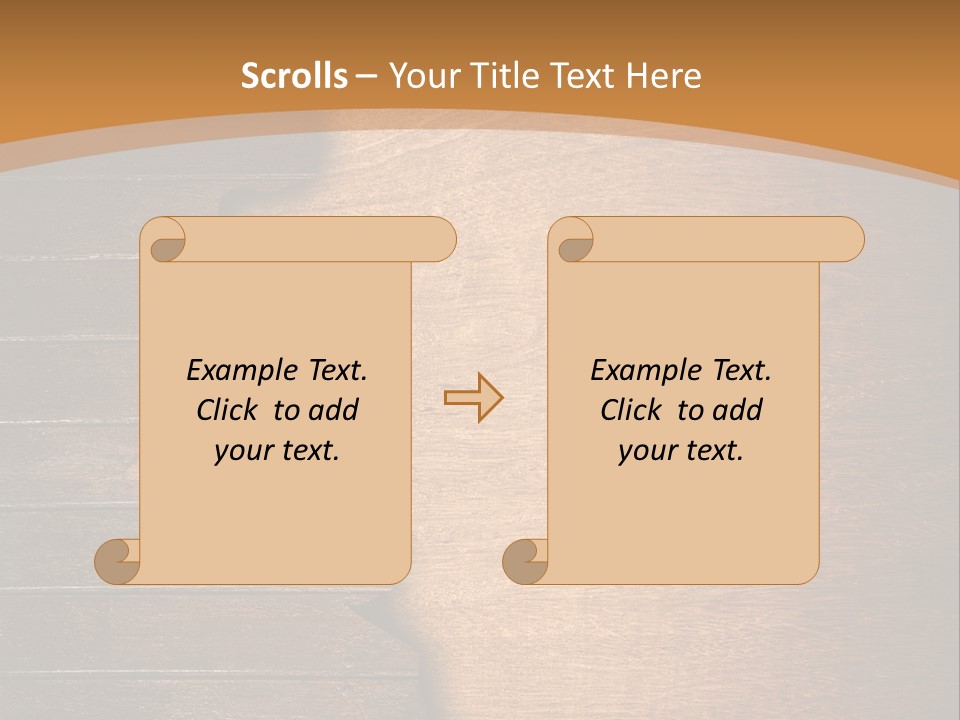 Board Slice Brown PowerPoint Template