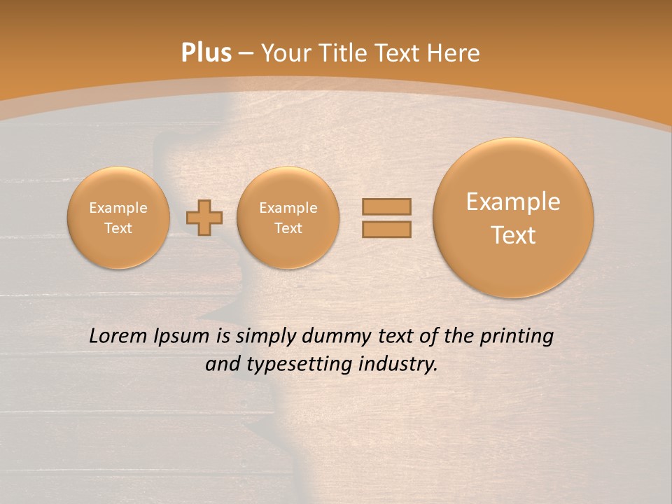 Board Slice Brown PowerPoint Template