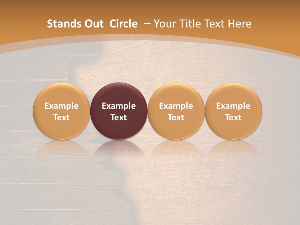 Board Slice Brown PowerPoint Template