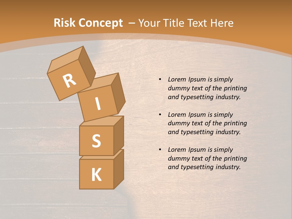 Board Slice Brown PowerPoint Template