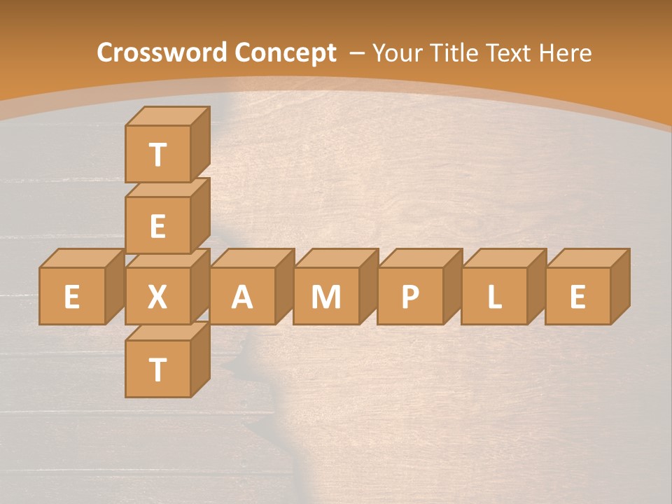 Board Slice Brown PowerPoint Template