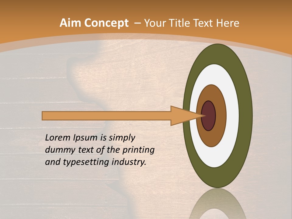 Board Slice Brown PowerPoint Template