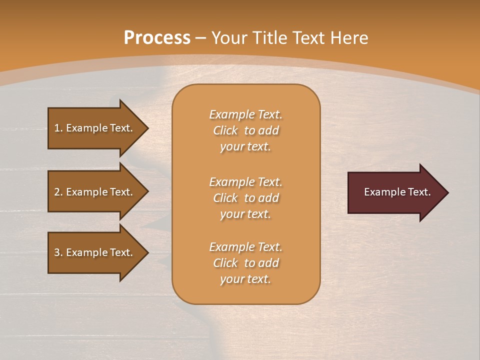 Board Slice Brown PowerPoint Template