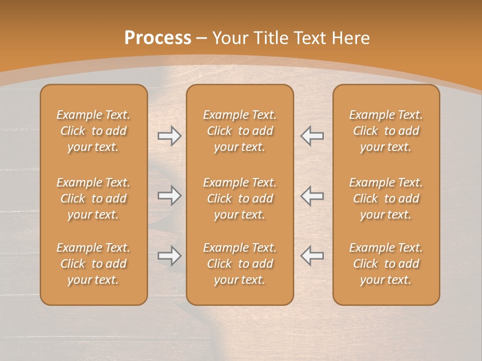 Board Slice Brown PowerPoint Template
