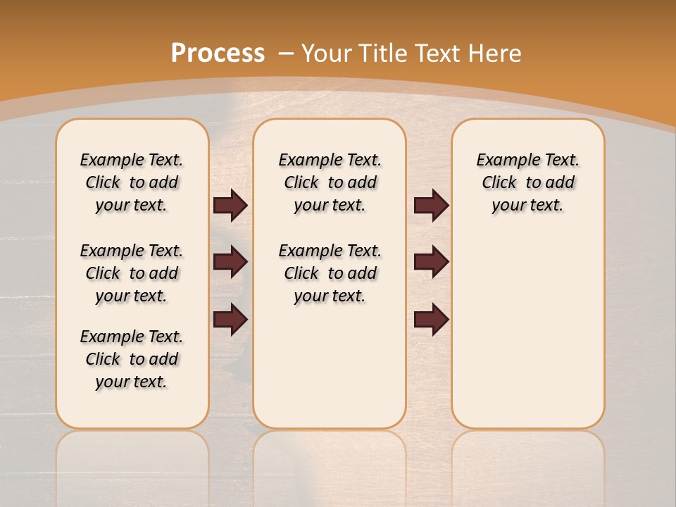 Board Slice Brown PowerPoint Template