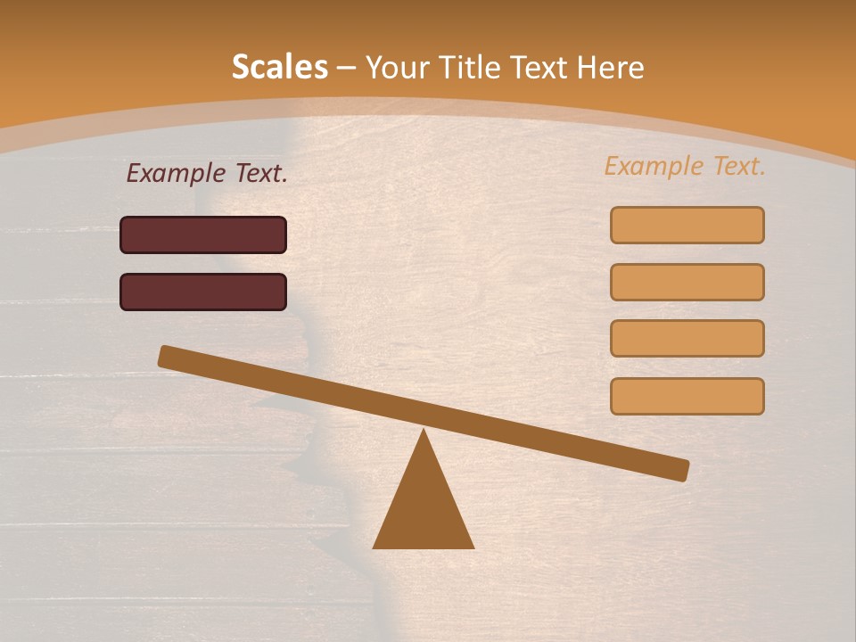 Board Slice Brown PowerPoint Template