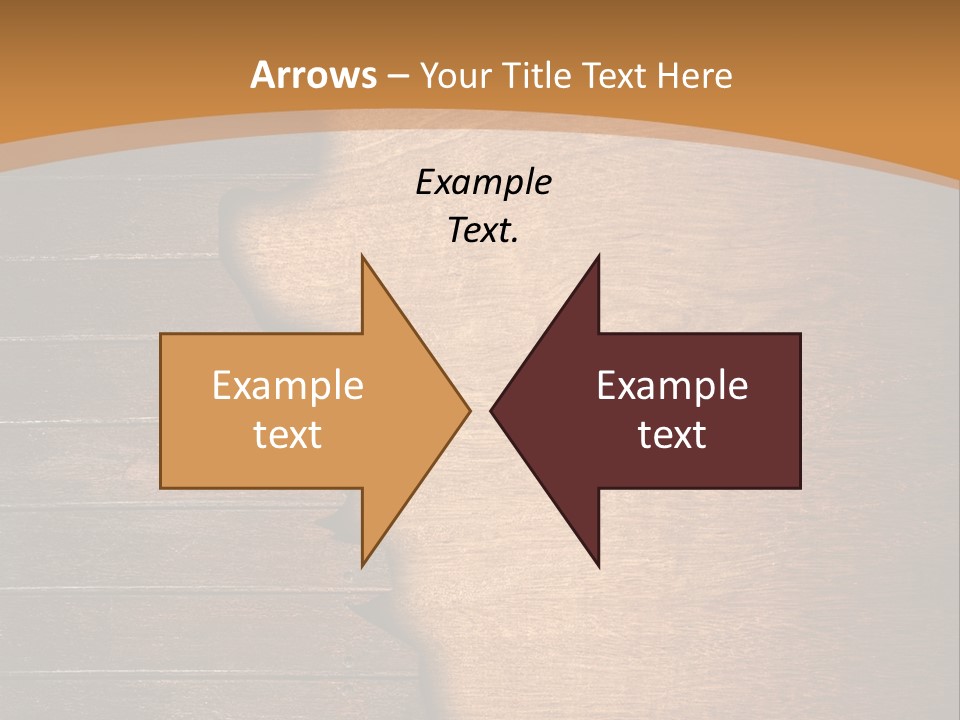 Board Slice Brown PowerPoint Template
