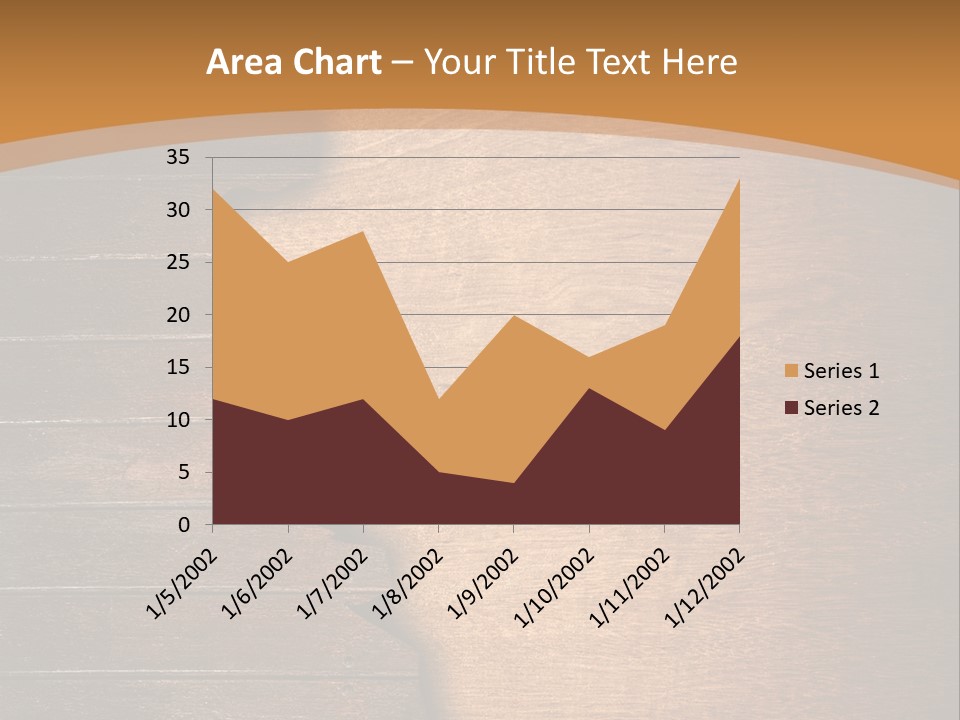 Board Slice Brown PowerPoint Template
