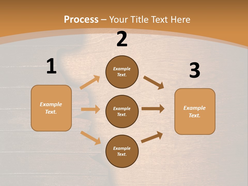 Board Slice Brown PowerPoint Template