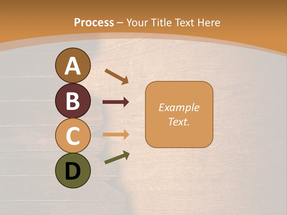 Board Slice Brown PowerPoint Template