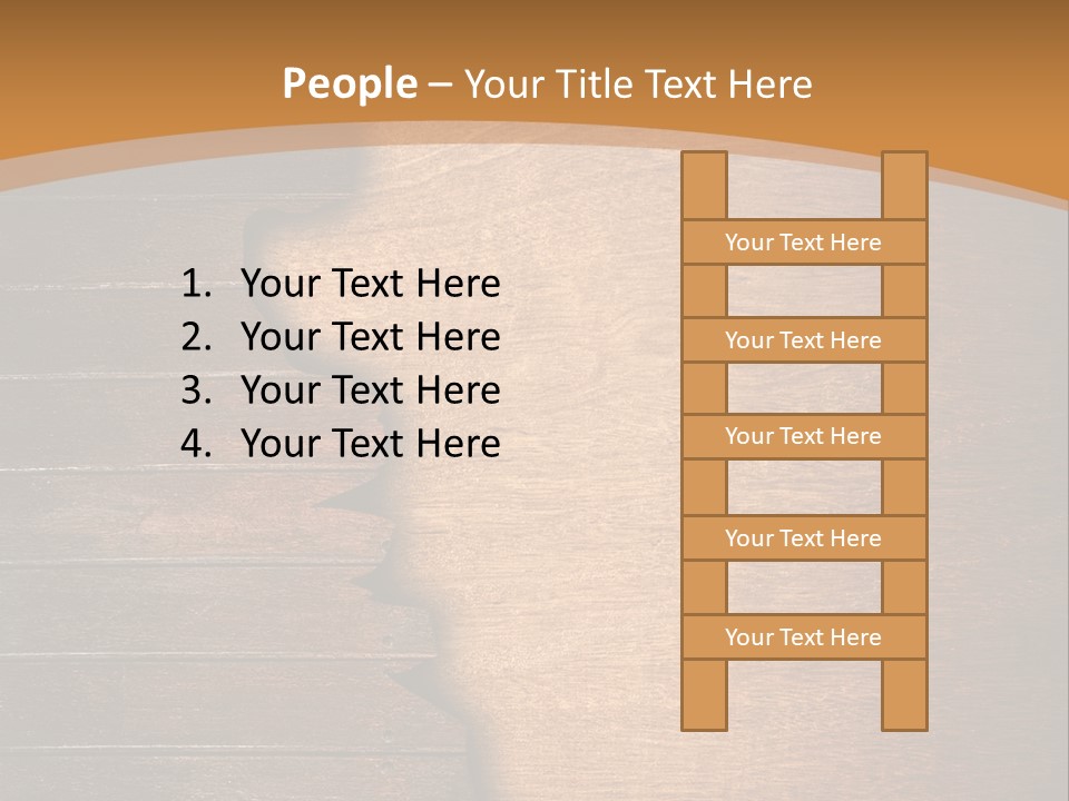 Board Slice Brown PowerPoint Template