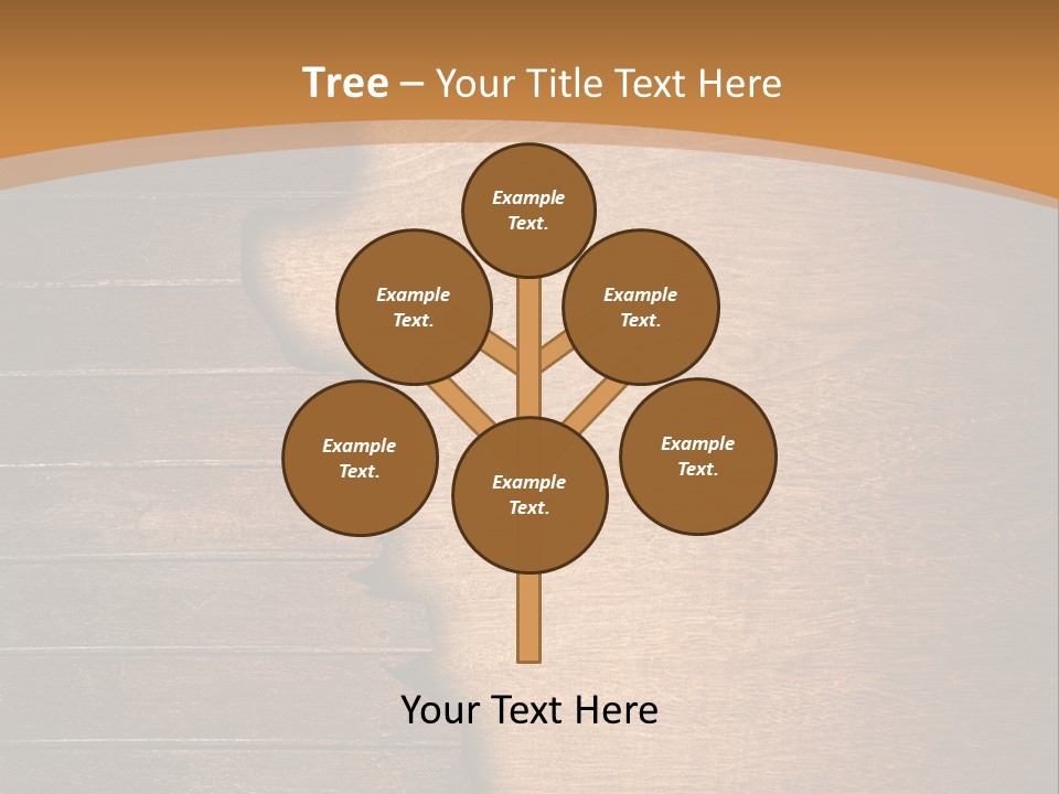 Board Slice Brown PowerPoint Template