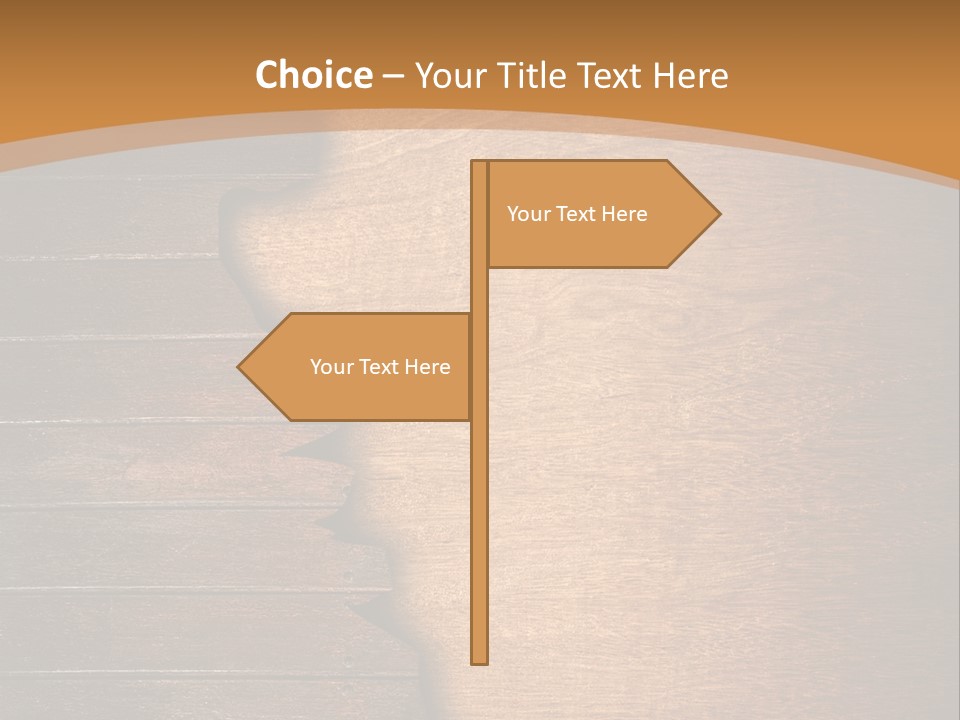 Board Slice Brown PowerPoint Template