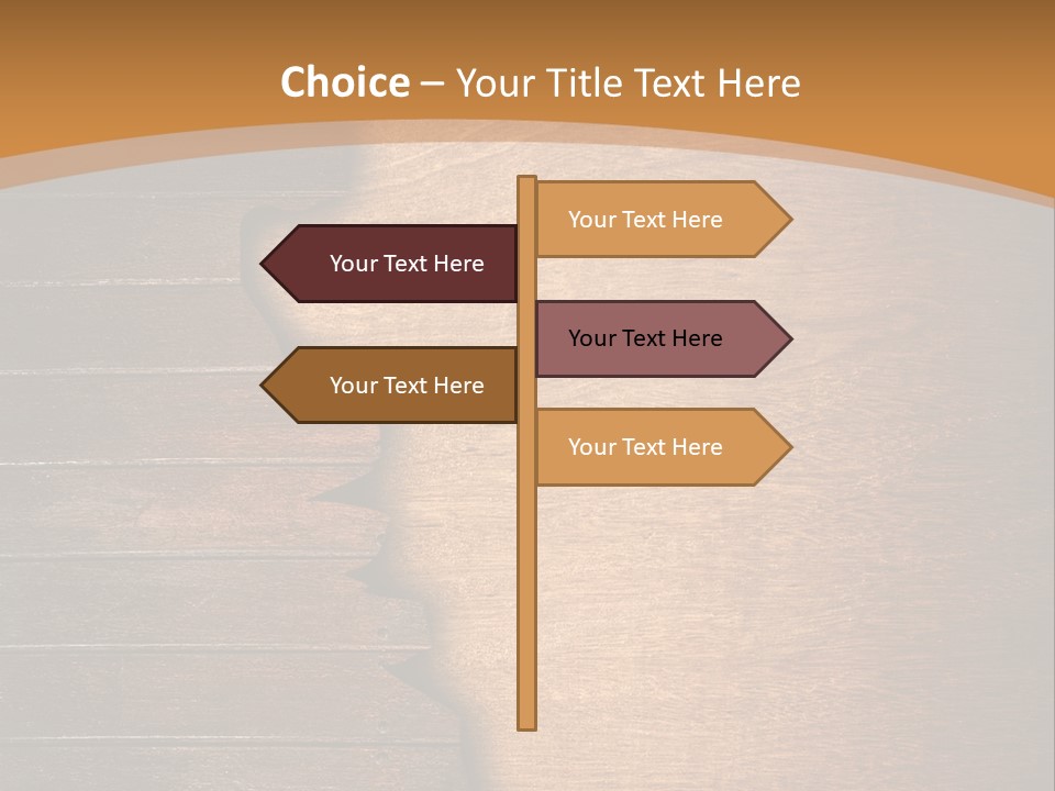 Board Slice Brown PowerPoint Template