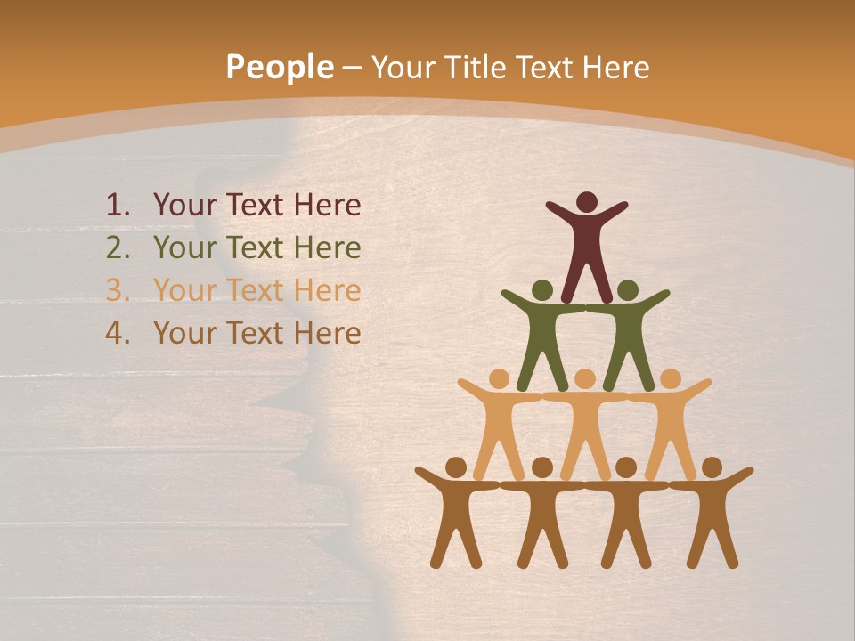 Board Slice Brown PowerPoint Template