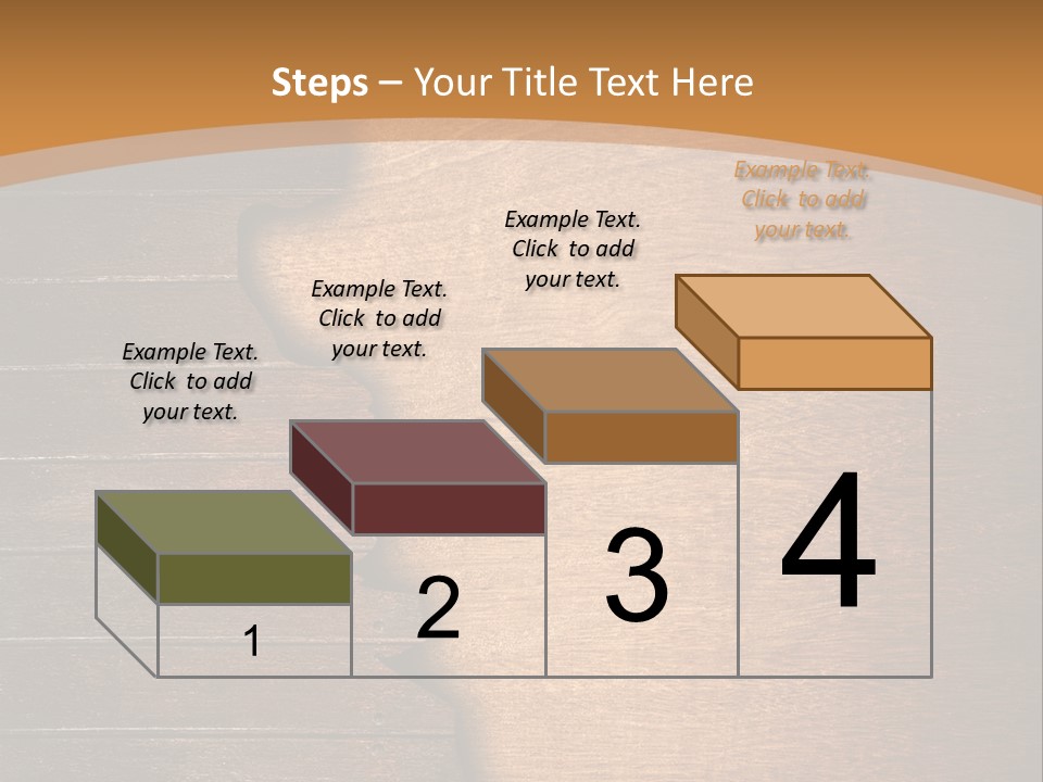 Board Slice Brown PowerPoint Template