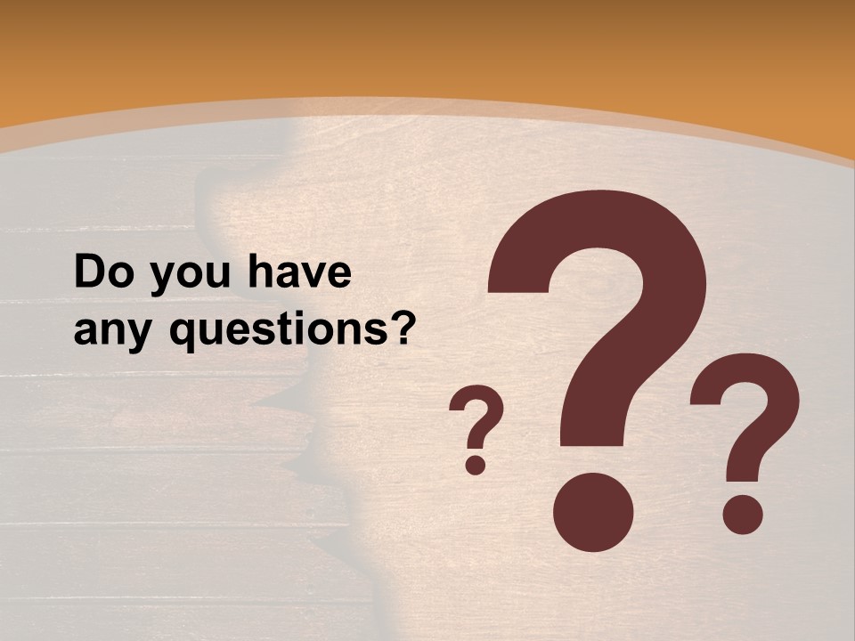 Board Slice Brown PowerPoint Template