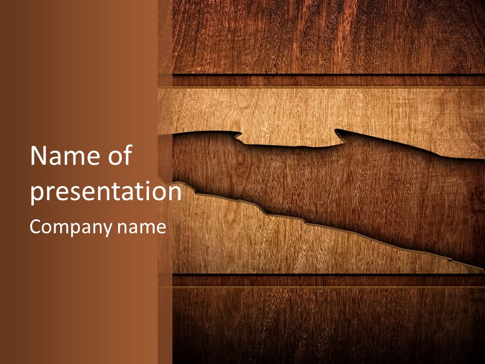 Crack Break Plank PowerPoint Template