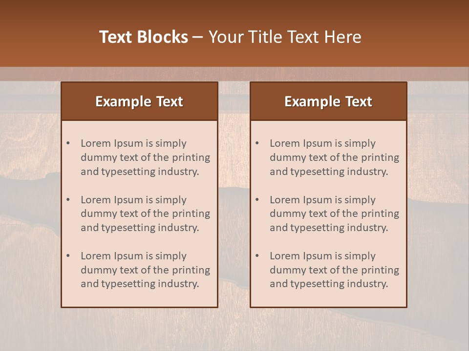 Crack Break Plank PowerPoint Template