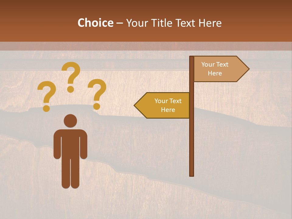 Crack Break Plank PowerPoint Template