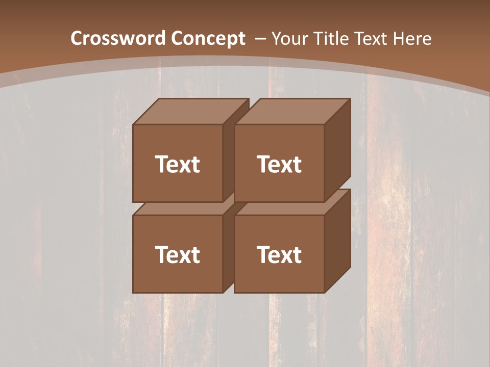 Parquet Lumber Blank PowerPoint Template
