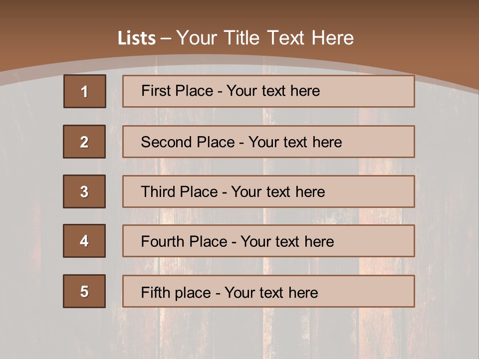 Parquet Lumber Blank PowerPoint Template