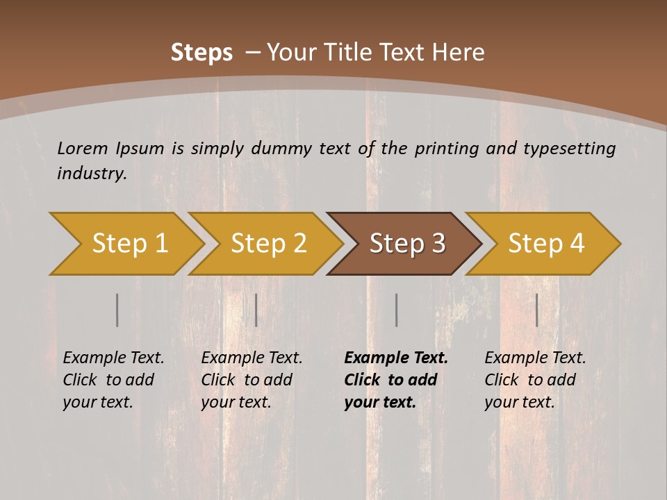 Parquet Lumber Blank PowerPoint Template