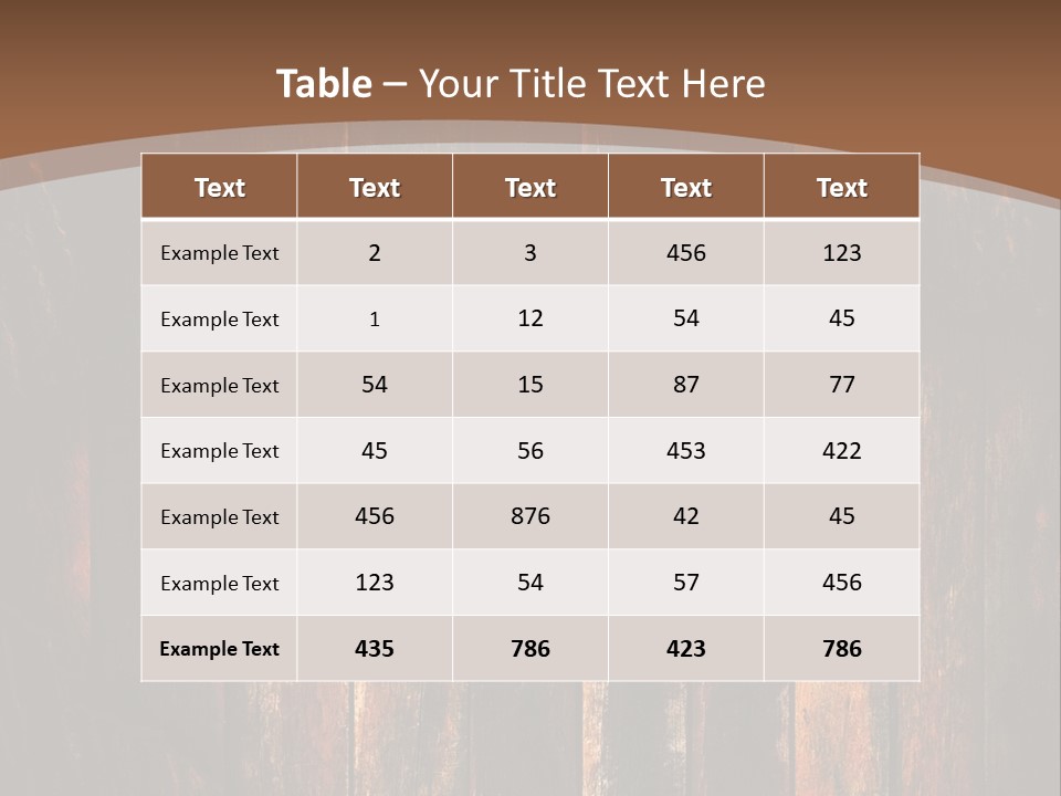 Parquet Lumber Blank PowerPoint Template