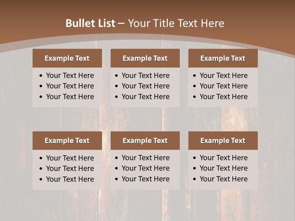 Parquet Lumber Blank PowerPoint Template