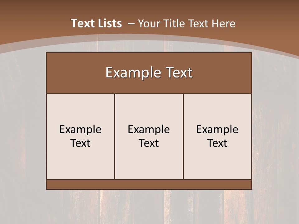 Parquet Lumber Blank PowerPoint Template