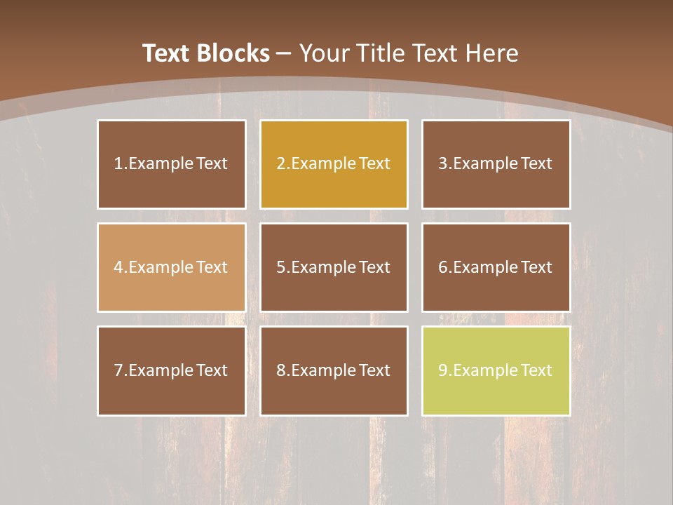 Parquet Lumber Blank PowerPoint Template