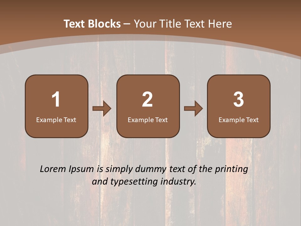 Parquet Lumber Blank PowerPoint Template