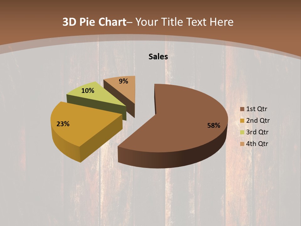 Parquet Lumber Blank PowerPoint Template