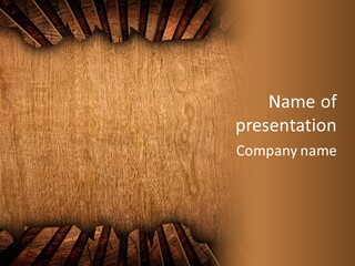 Beam Bark Frame PowerPoint Template