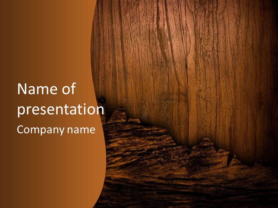 Bark Saw Plant PowerPoint Template