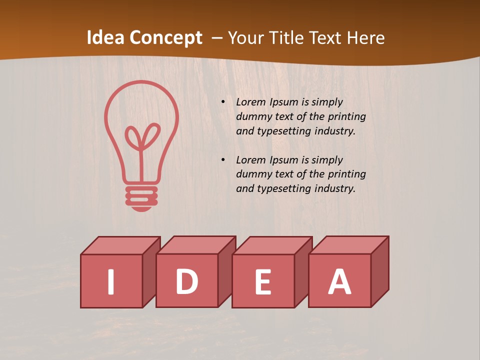 Bark Saw Plant PowerPoint Template