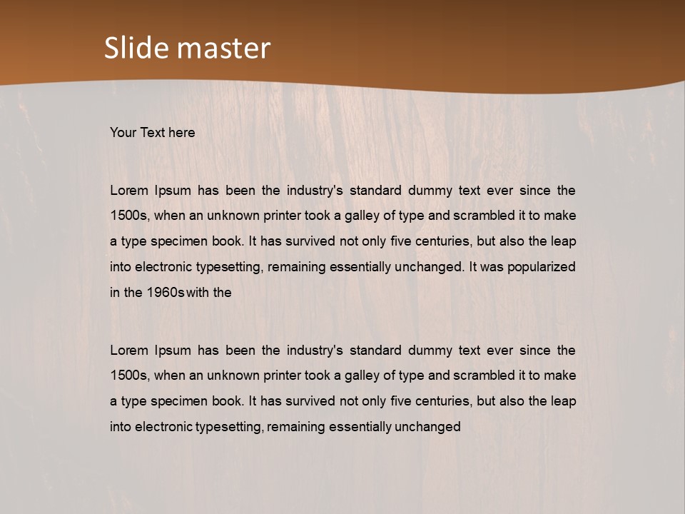 Lumber Board Notice PowerPoint Template